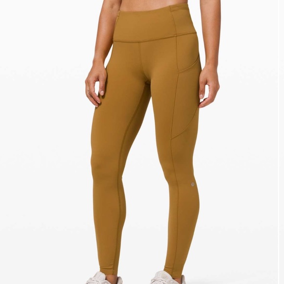 lululemon athletica Pants - Lululemon Fast and Free High Rise Legging 28” Spiced Bronze W5CFSS Size 10